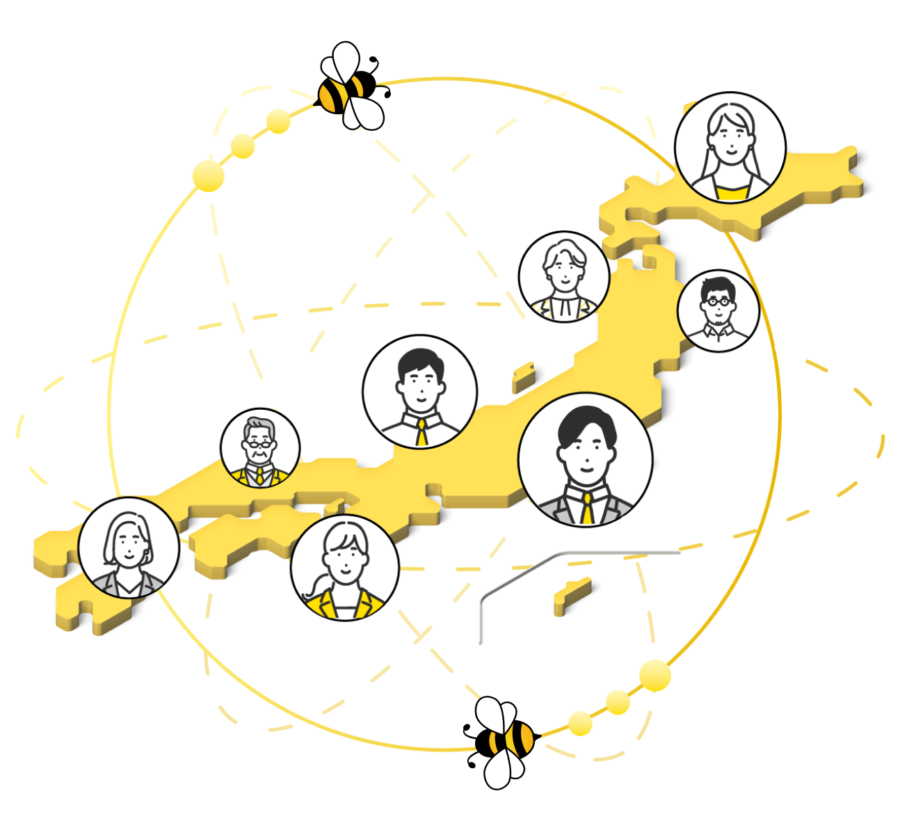 日本全国ビジネスマッチングサービスのイメージ